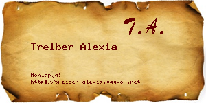 Treiber Alexia névjegykártya